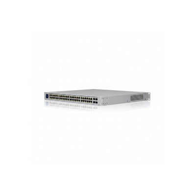 Ubiquiti 48port ( 52p) Gigabit Switch 600w POE Total Capacity 48x Poe+ (8x Poe++) Plus 4x 10g Sfp/ Fibre Port L3 Managed White 24vdc