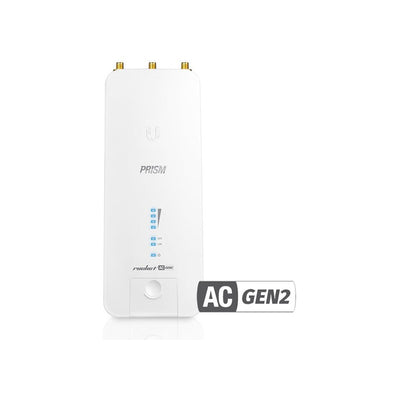 Ubiquiti Rp-5ac-gen2 Rocketprism Airmax AC Airprism 5ghz Radio Base Station 1x Gigabit Ethernet Passive POE 18-26vdc White 230hx88wx40d (mm)