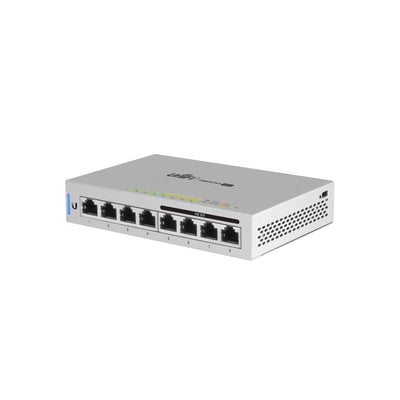 Ubiquiti 8port Gigabit Switch 4x POE 60w POE Total Capacity L2 Managed White 48vdc