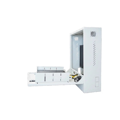 Global Racking Solutions Global 19" Wall Mounted Vertical Rack 2ru Metal Powder Coated Grey Upto 30kg 580wx635hx180d (mm)