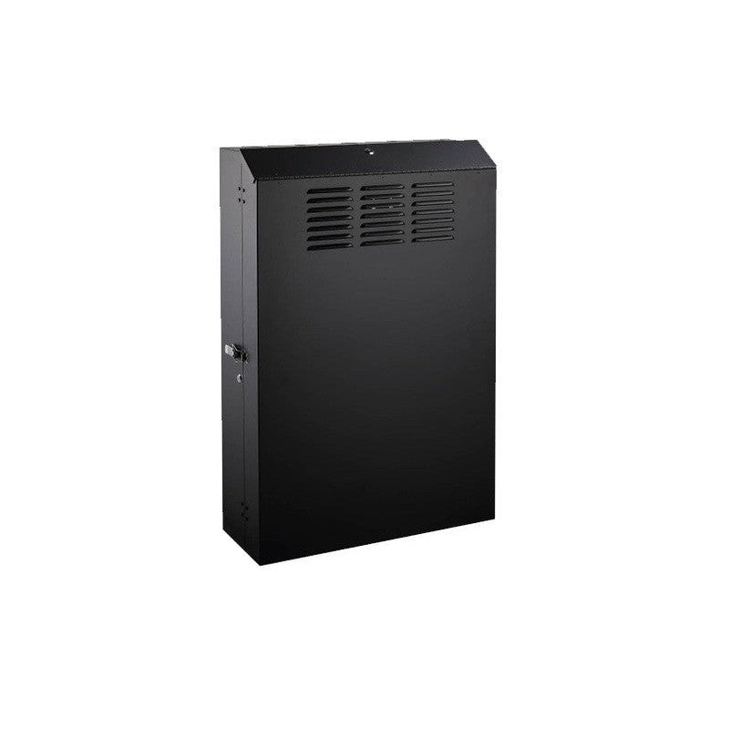 Global Racking Solutions Global 19" Wall Mounted Vertical Rack 5ru Metal Powder Coated Black Upto 90kg 643wx729hx248d (mm)
