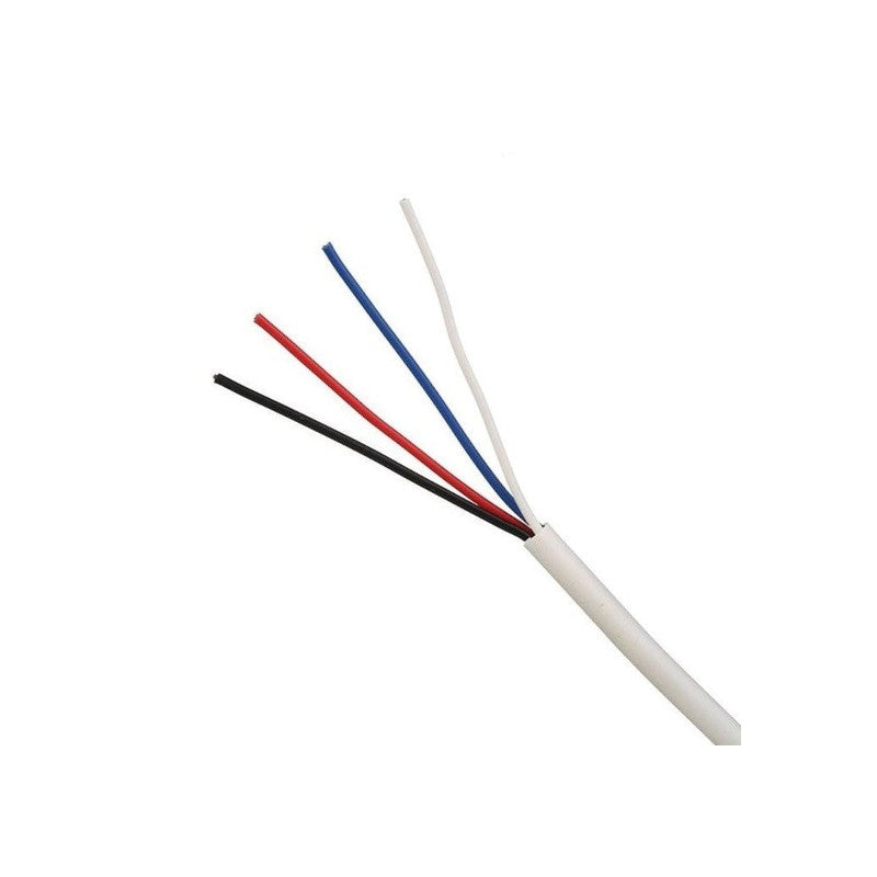 Global Racking Solutions Security Cable 14/0.20 4 Core Stranded Unscreened Pvc Sheath 300m White