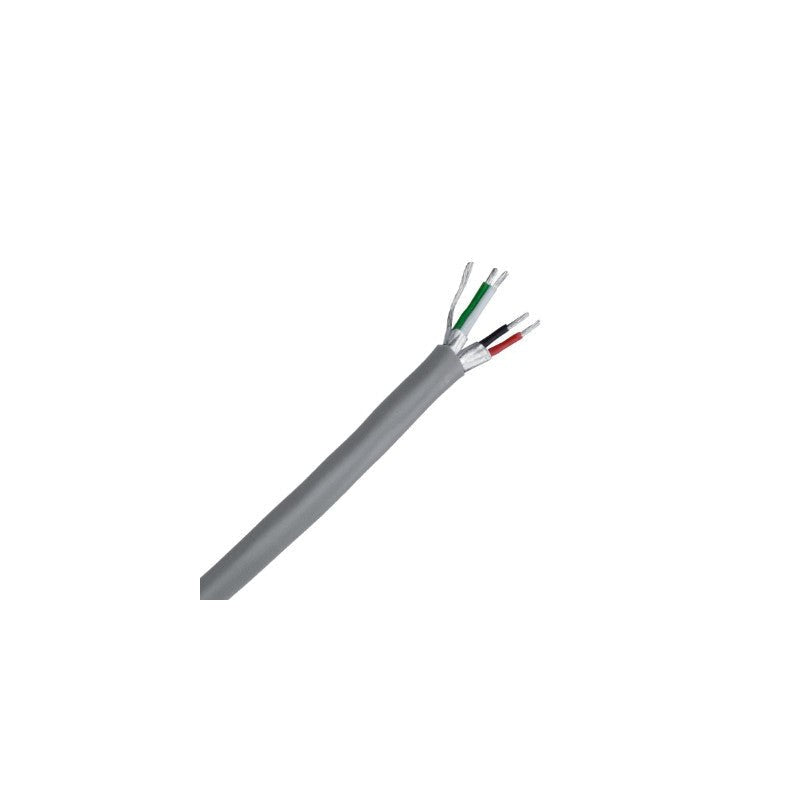 Global Racking Solutions Data Cable 7/0.30 2 Pair Stranded Individually Screened & Shielded Pvc Sheath 300m Grey
