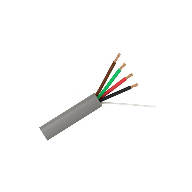Global Racking Solutions Security Bus Cable 2x 14/0.20 & 2x 24/0.20 4 Core Stranded Unscreened Pvc Sheath 300m Grey