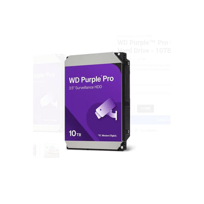 Western Digital Wd102purp Purple Pro SSD Surveillance 10tb 3.5" Sata Iii( 6gb/s) 7200 Rpm