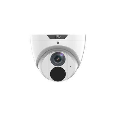 Uniview Prime-i Series IP Camera White AI 8mp/4k H.264/5/5+/ Mjpeg Turret 120 Wdr Metal 4mm Fixed Lens Light Hunter IR 30m POE Ip67 Built In Mic Support Up To 256gb SD 12vdc