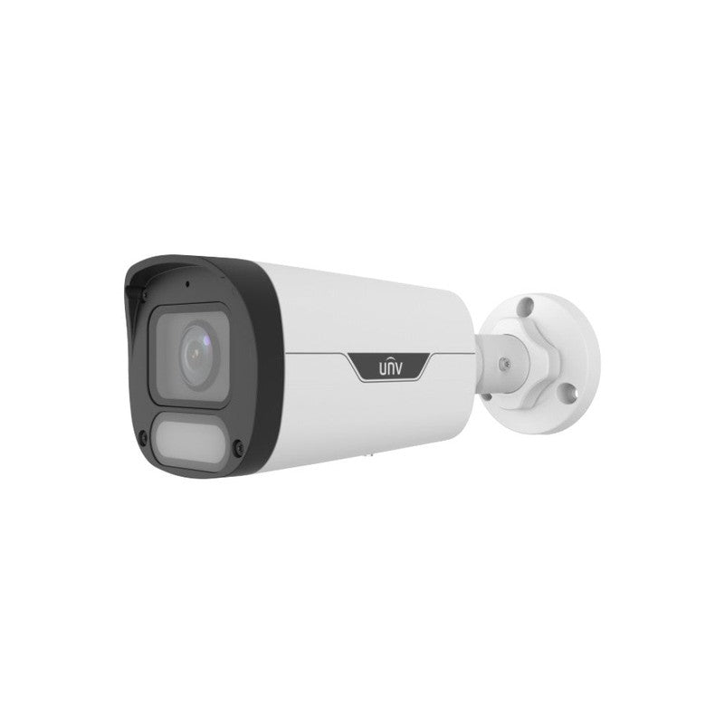 Uniview Easy Series IP Camera White Owlview 6MP H.264/5/5+/ Mjpeg Bullet 120 Wdr Metal 2.8mm Fixed Lens Color Hunter With Wise-isp Warm LED 30m POE Ip67 Built In Mic Support Up To 512gb SD 12vdc
