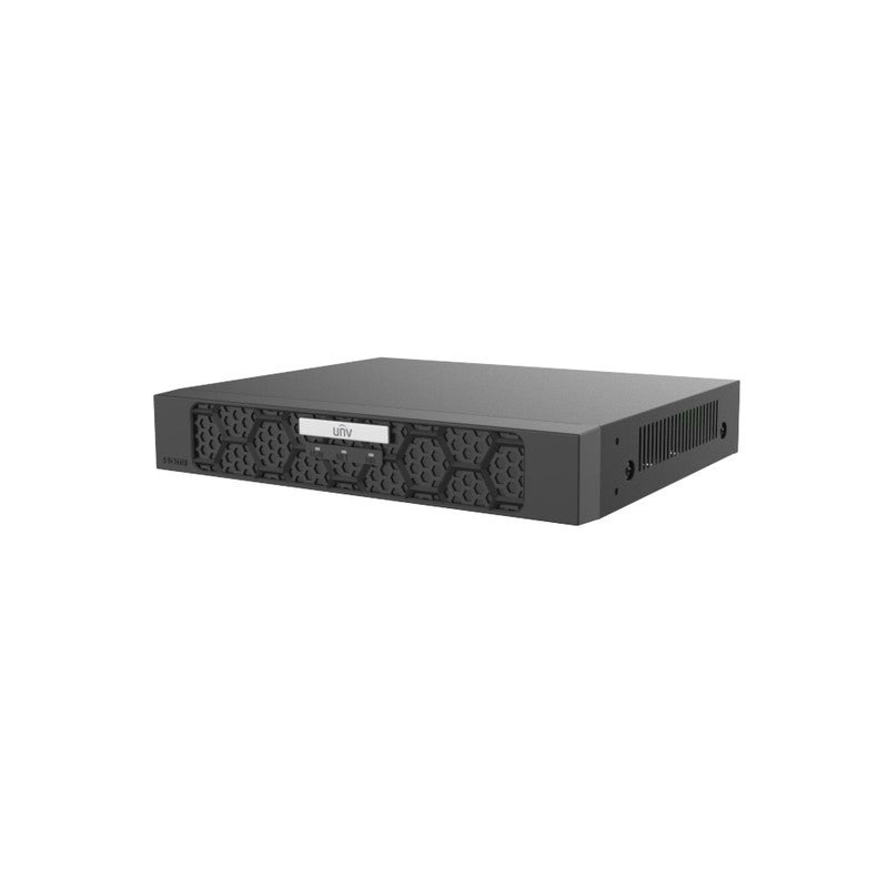 Uniview Prime 4ch AI NVR 4x POE Upto 16mp 80mbps Input 1xsata HDD Port Up To 16tb Each 48vdc
