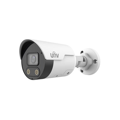 Uniview Prime-i Series IP Camera White AI Triguard 8mp/4k H.264/5/5+/ Mjpeg Bullet 120 Wdr Metal 2.8mm Fixed Lens Ir+white LED 30m POE Ip67 Built In Mic Support Up To 256gb SD 12vdc