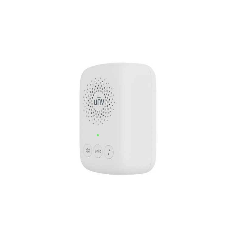 Uniview Wireless Chime With Built-in Speaker 5 Level Volume Adjustment 433mhz White 240vac