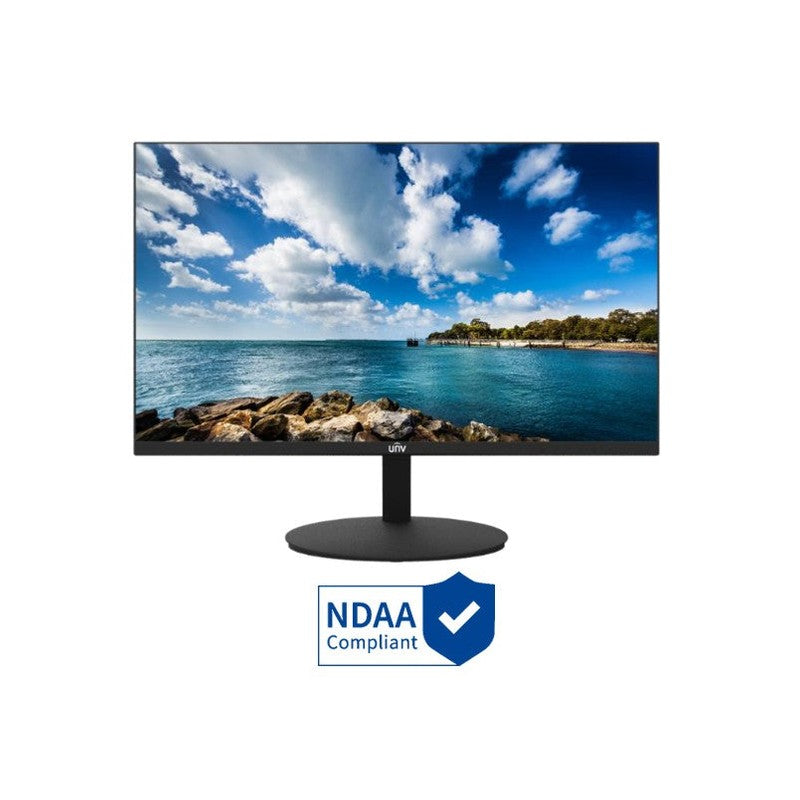 Uniview 24"(23.8) 1920x1080 FHD LED Monitor 24/7 1 X HDMI 1 X VGA Audio In Built-in Speaker