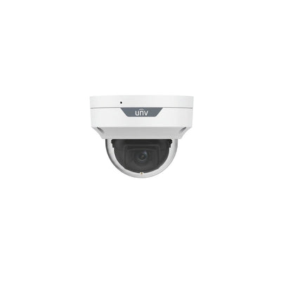 Uniview IP Camera White Perimeter Protection 6MP H.264/5/5+/ Mjpeg Dome 120 Wdr Metal 2.8mm Fixed Lens Color Hunter With Wise-isp Warm LED 30m POE Ip67 Built In Mic Support Up To 512gb SD Ik10 Impact Rating 12vdc
