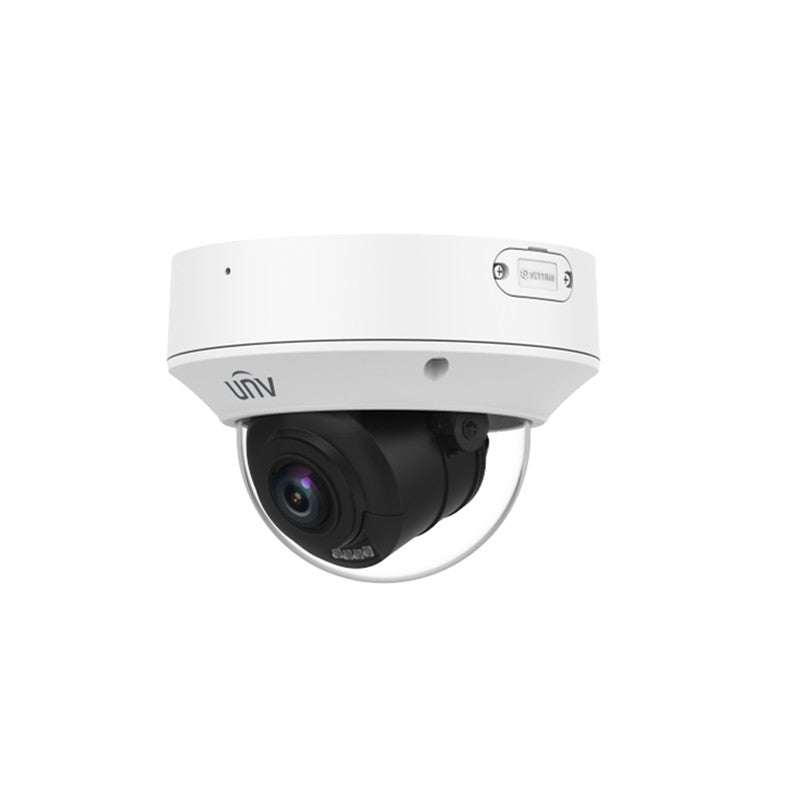 Uniview Unv Ipc3238sb-adzkm-dl-i1 8MP IP Camera Dome Vf 2.7-13.5mm Mic Dual Light IR 40m Ip67 Ik10 POE 12vdc