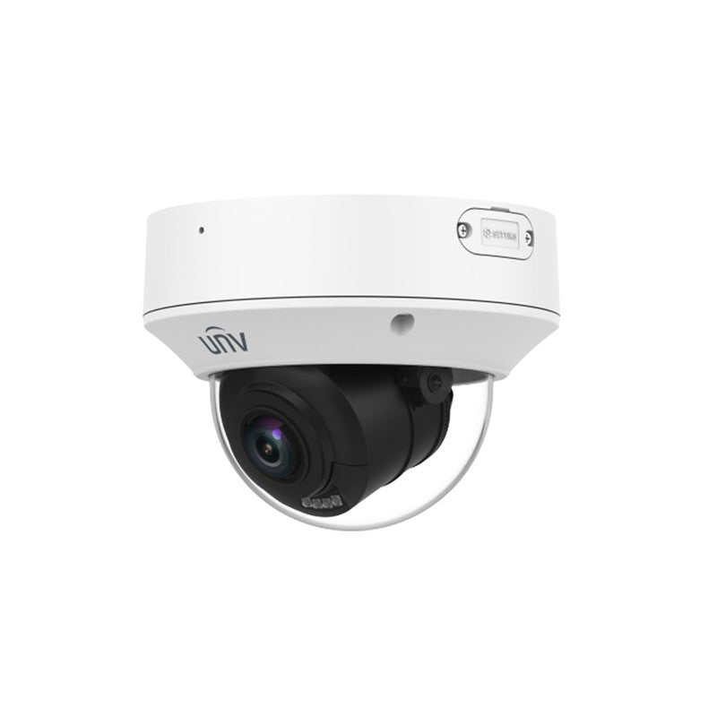 Uniview Ipc3236sb-adzkm-dl-i1 6MP IP Camera Dome Vf 2.7-13.5mm Mic Dual Light IR 40m Ip67 Ik10 POE Upto 512gb SSD 12vdc
