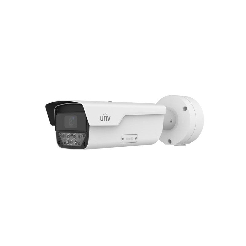 Lpr Series IP Camera White AI Anpr/lpr 4MP H.264/5 Bullet 120 Wdr Plastic/metal 2.8-12mm Motorised Lens 4x Zoom Starlight IR 50m POE Ip67 Audio In Audio Out 2 X Alarm In 2 X Alarm Out Support Up To 512gb SD Ik10 Impact Rating 12vdc Wiegand Output