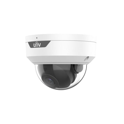 Uniview Easy Series IP Camera White 5MP H.264/5/5+/ Mjpeg Dome 120 Wdr Plastic/metal 2.8mm Fixed Lens IR 30m POE Ip67 Built In Mic Support Up To 512gb SD Ik10 Impact Rating 12vdc