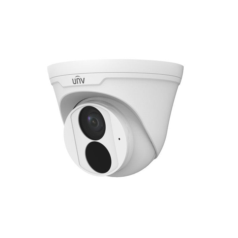 Uniview Easy Series IP Camera White 8mp/4k H.264/5/5+/ Mjpeg Turret 120 Wdr Plastic/metal 4mm Fixed Lens IR 30m POE Ip67 Built In Mic Support Up To 512gb SD 12vdc