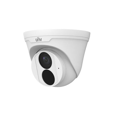 Uniview Easy Series IP Camera White 8mp/4k H.264/5/5+/ Mjpeg Turret 120 Wdr Plastic/metal 2.8mm Fixed Lens IR 30m POE Ip67 Built In Mic Support Up To 512gb SD 12vdc
