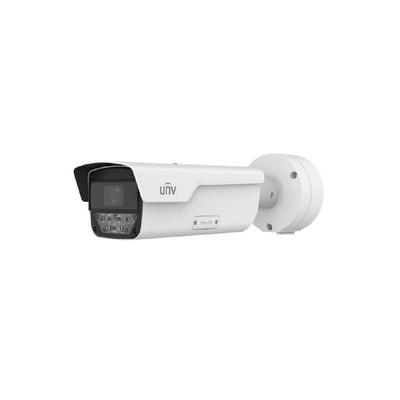 Pro Series IP Camera White 8mp/4k H.264/5/5+/ Mjpeg Bullet 140 True Wdr Plastic 2.8-12mm Motorised Lens 4x Zoom Light Hunter IR 60m Poe+ Ip67 Built In Mic Audio In Audio Out 3 X Alarm In 2 X Alarm Out Support Up To 512gb SD Ik10 Impact Rating 12vdc
