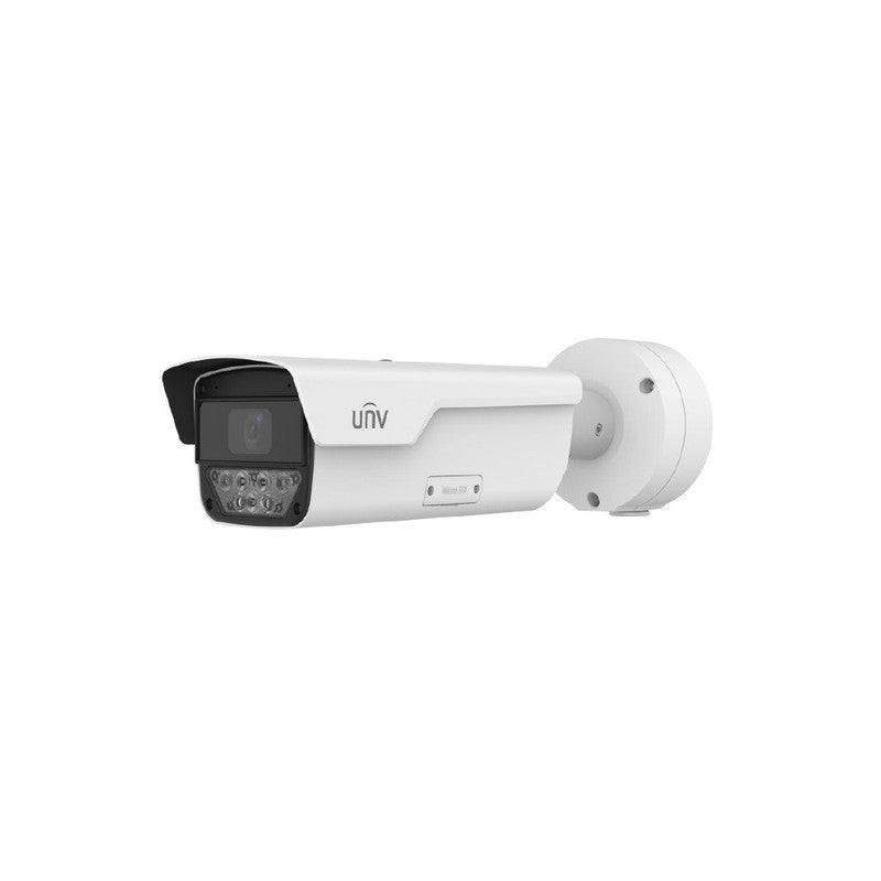 Pro Series IP Camera White 8mp/4k H.264/5/5+/ Mjpeg Bullet 140 True Wdr Plastic 2.8-12mm Motorised Lens 4x Zoom Light Hunter IR 60m Poe+ Ip67 Built In Mic Audio In Audio Out 3 X Alarm In 2 X Alarm Out Support Up To 512gb SD Ik10 Impact Rating 12vdc