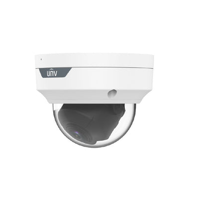 Uniview Easy Series IP Camera White 4MP H.264/5/5+/ Mjpeg Dome 120 Wdr Plastic/metal 2.8&5.5-220mm Motorised Lens 4x Zoom IR 40m POE Ip67 Built In Mic Support Up To 512gb SD Ik10 Impact Rating 12vdc