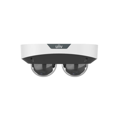 Uniview Prime-ii Series IP Camera White People Count 2x4mp H.264/5/5+/ Mjpeg Dome With Dual Lens 130 Wdr Metal 2.8&4mm Fixed Lens IR 30m POE Ip67 Built In Mic Audio In Audio Out 1 X Alarm In 1 X Alarm Out Support Up To 256gb SD Ik10 12vdc