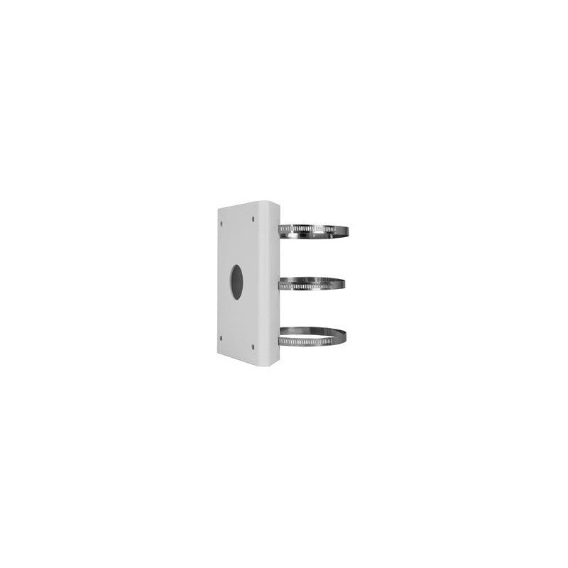 Uniview Pole Mount Bracket Suits Pos.ptz White Aluminium Alloy Suits 67-127 (mm) Pole 0.55 Kg