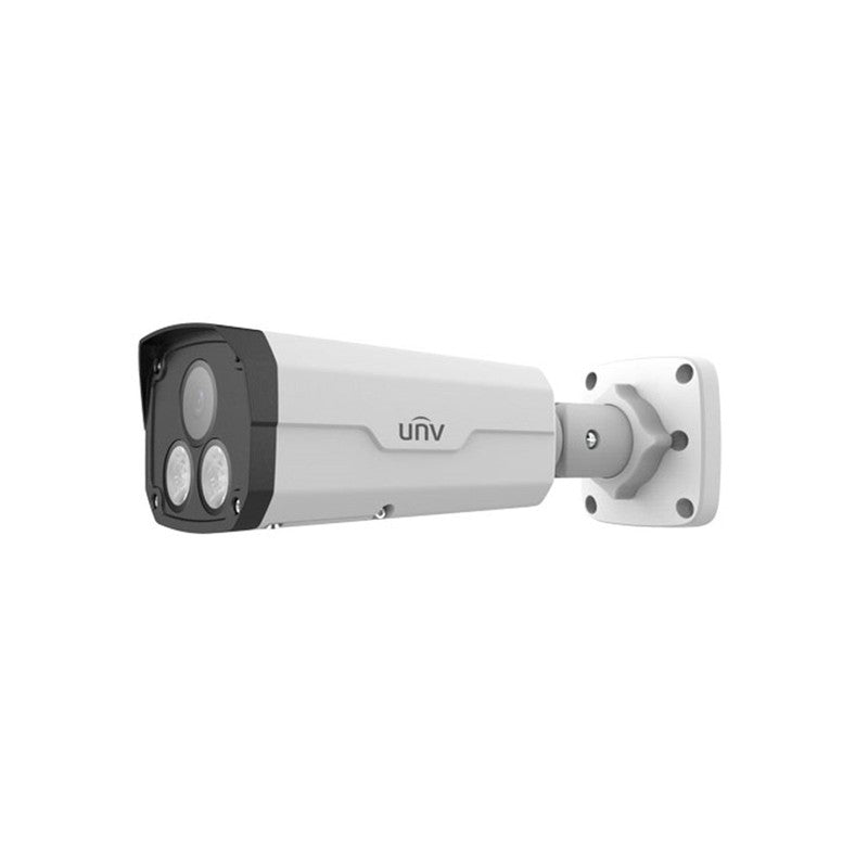 Uniview Prime-iii Series IP Camera White AI 5MP H.264/5/5+/ Mjpeg Bullet 120 Wdr Metal 6mm Fixed Lens Color Hunter Ir+white LED 30m POE Ip67 Without Mic Audio In Audio Out 1 X Alarm In 1 X Alarm Out Support Up To 256gb SD Ik10 Impact Rating 12vdc