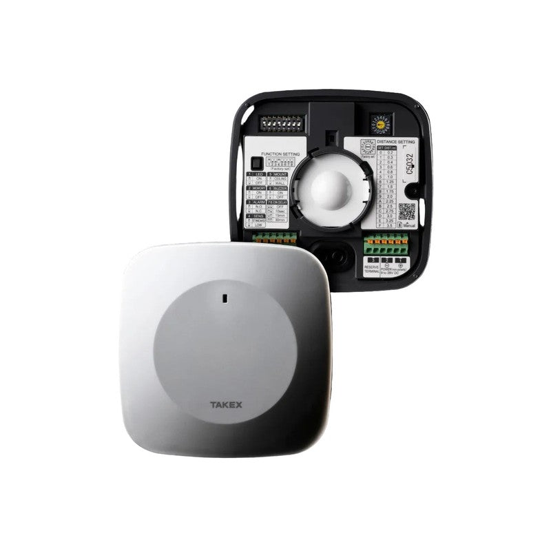 Takex Mmw-3w 60ghz Mmwave Presence Sensor Wide Angle 9-28vdc Ceiling/wall Indoor White