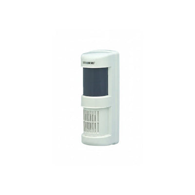 Takex Hardwired Pir With Speak Dual White 12m Detection Area 1x Spst Configurable Output (dry) 1 Input (dry) Flashing/ Solid Red LED Indicators Plastic Surface Mount 10-30vdc