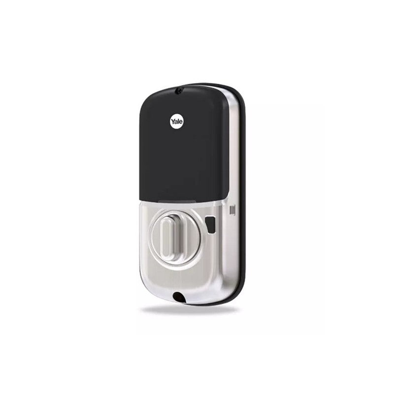 Yale Assa Abloy Yale Standard Electric Smart Digital Deadbolt 60-70mm Backset Silver Door Status Sensor Key Override Battery Powered