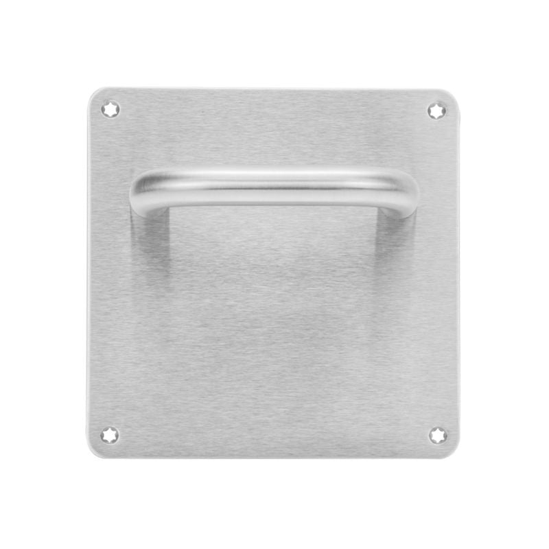 ASSA ABLOY Lockwood Artefact 202 Asa20324nn/p1ss 162x162mm Internal Plain Plate With P1 Pull Handle Silver