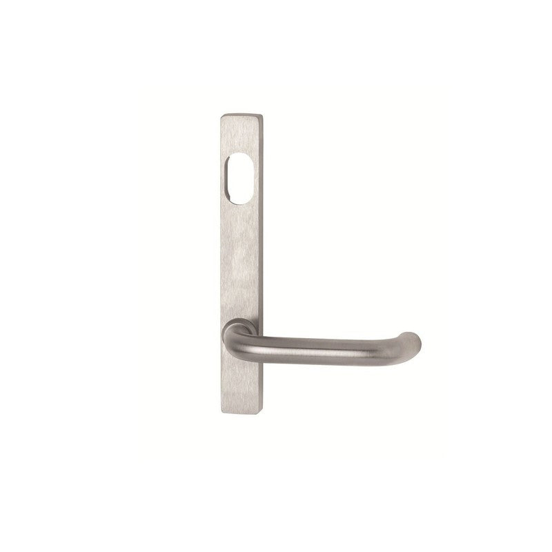 Assa Abloy 4701 Square End Plate With Cylinder Hole & 70 Lever Satin Chrome
