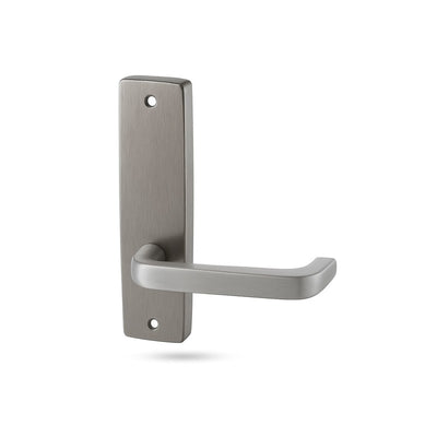 ASSA ABLOY Lockwood 1905 Series Standard Square End Interior Plate W/type 59 Square Lever Satin Chrome W/fixing Screw For 32-45mm Door Thickness 166hx48wx12d(mm) Suit 3770 Series Mortice Lock
