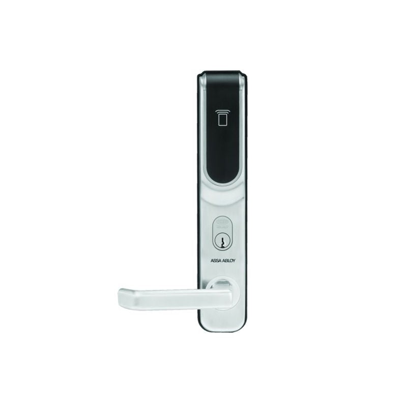 Lockwood Assa Abloy Itgl-aut1i1koss-b Integral Wireless Access Control Lockset Mifare Rfid Prox Reader 13.56mhz Key Override 35-55mm Door 3772nohdss Mortice Lock 4xaa Stainless Steel Silver