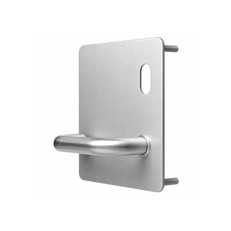 ASSA ABLOY Lockwood 20201na/96rss 202 Series Exterior Stainless Steel Plate Cylinder Hole Right Handed Pull Handle 162wx162h (mm)