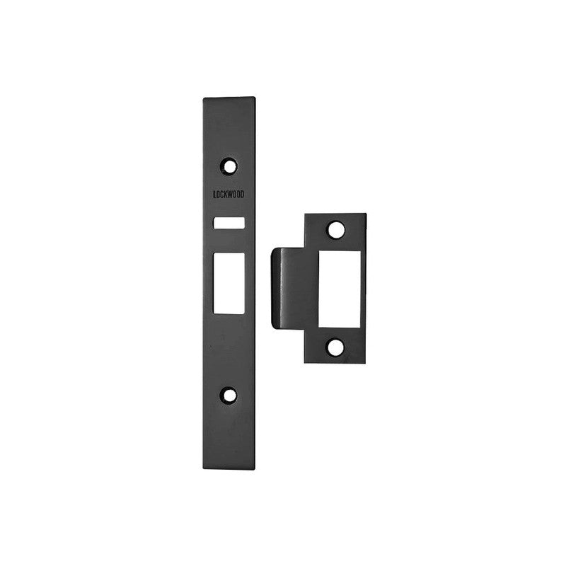 ASSA ABLOY Assa 3570-pckit Faceplate & Strike Plate Kit For Lockwood 3570 Latching Mortice Locks Includes Screws Matte Black