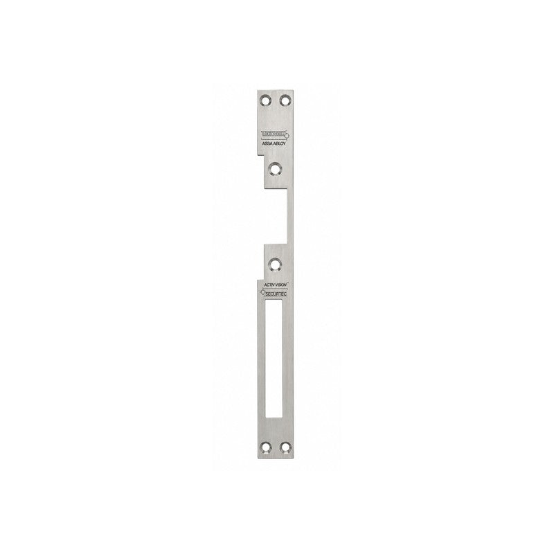 ASSA ABLOY Assa 210100-527 Uk Sash Din Right Hand Square Corner Stainless Steel Faceplate 251x25mm