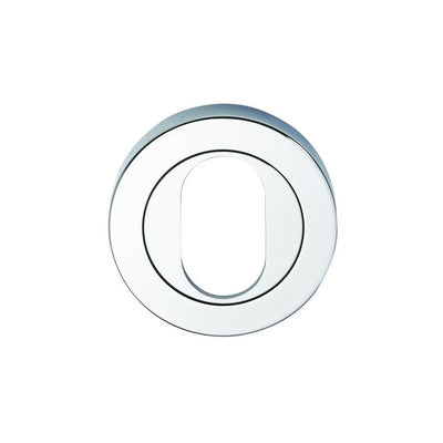 ASSA ABLOY Lockwood 1226/isc Symphony 1220 Oval Cylinder Escutcheon Surface Fix Satin Chrome Cover Only