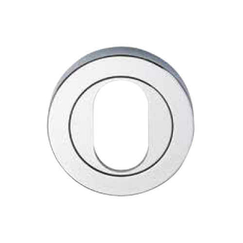 ASSA ABLOY Lockwood 1226/isc Symphony 1220 Oval Cylinder Escutcheon Surface Fix Satin Chrome Cover Only