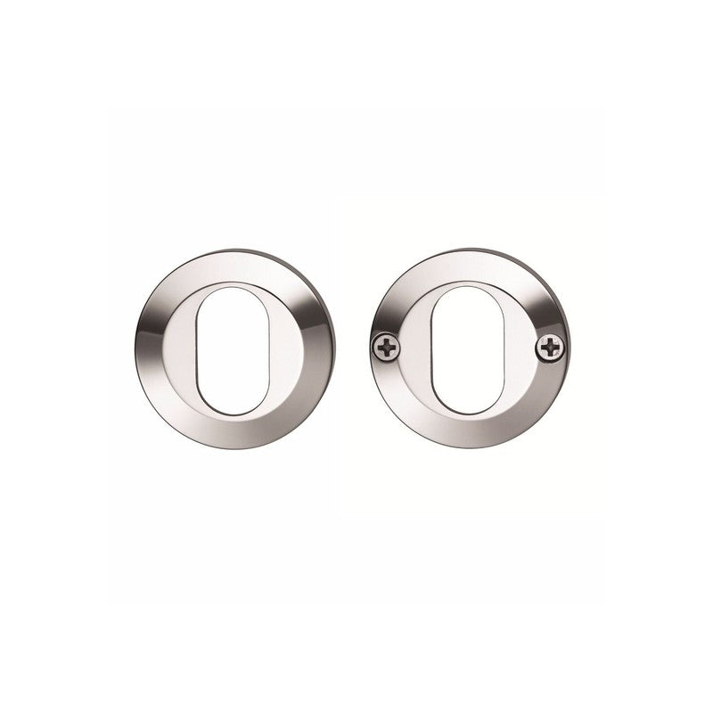 ASSA ABLOY Lockwood 1366/6sc 1360 Series Double Oval Cylinder Escutcheon Kit Through Fix Satin Chrome Brushed