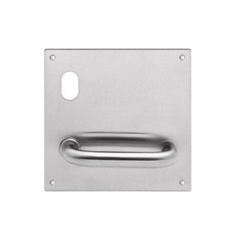 ASSA ABLOY Lockwood 20101na/96lss 200 Series Artefact 96 Lever Square Corner Plate Internal Furniture Lock Cutout Satin Stainless Steel 162hx162lx2d (mm)