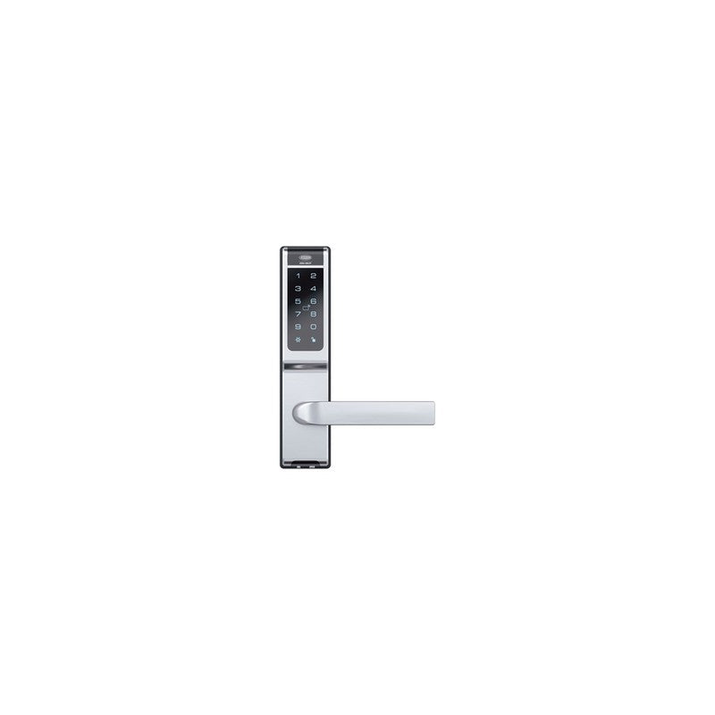Lockwood Assa Ctx530 Cortex Series Slimline Electric Smart Digital Deadbolt Rfid Reader Keypad 60mm Backset Fail Secure Surface Mount 2 Hour Fire Rating Battery Powered Black/silver