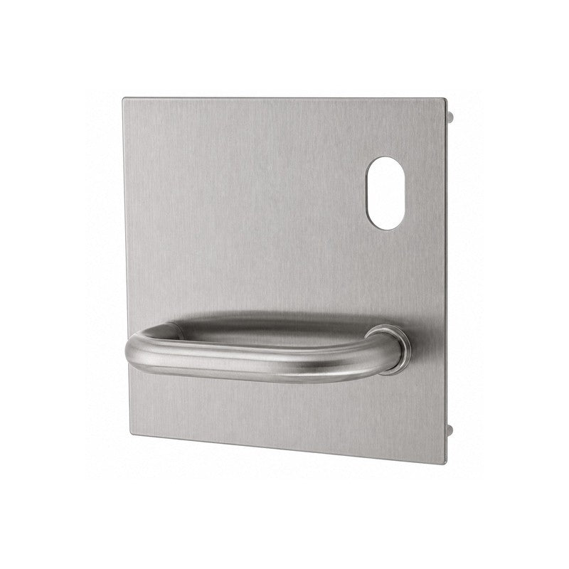 ASSA ABLOY Lockwood 20001na/96rss Artefact 200 Series Square Door Plate External Lever 96 Cylinder Hole Rh Satin Stainless Steel