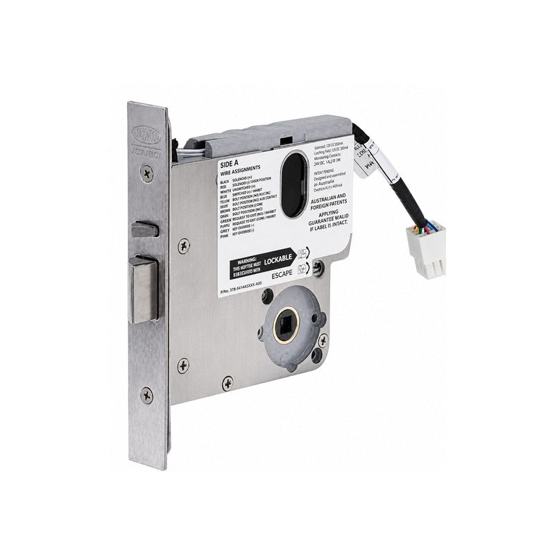 ASSA ABLOY Assa Lockwood 4579elm0sc Monitored Electric Mortice Lock 89mm Backset Fail Safe/fail Secure 12/24vdc Silver
