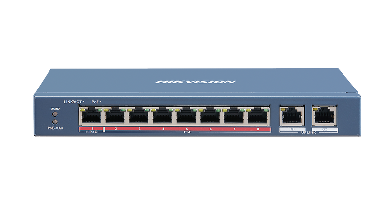 Hikvision Ds-3e0310hp-e 8 Port Fast Ethernet Unmanaged POE Switch